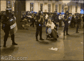 police protest GIF