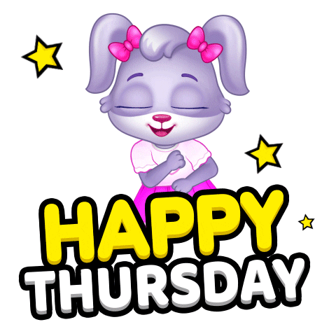 New Day Thursday Sticker by Lucas and Friends by RV AppStudios