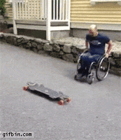 Guy Wheelchair GIF