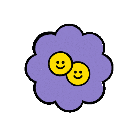 Happy Flower Sticker by Bloom Stationery