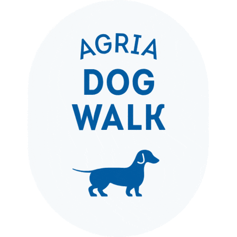 Agria Dog Walk Sticker by Agria Eläinvakuutus