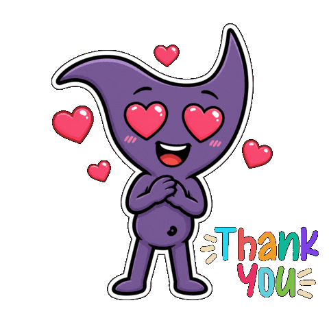 Thanks Thank You Sticker by CwaZyVerse
