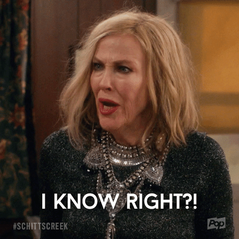 Confused Catherine O'Hara GIF by Schitt's Creek - Find & Share on GIPHY