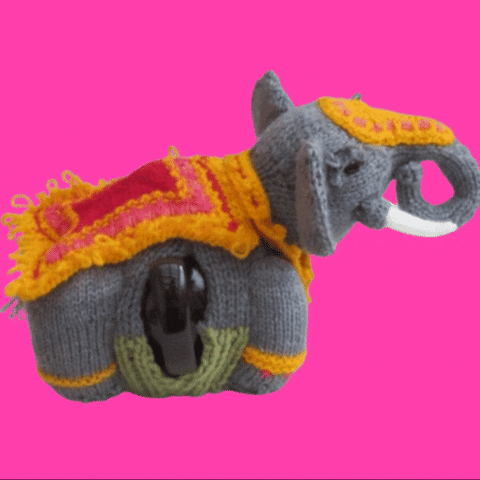 Indian Elephant GIF by TeaCosyFolk