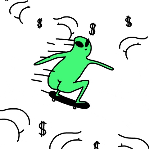 money skate GIF by Leon Karssen