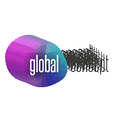 Global Concept Full Service Digital Agency Sticker