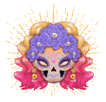 Mexico Flowers Sticker