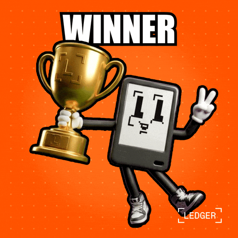 First Place Win GIF by Ledger