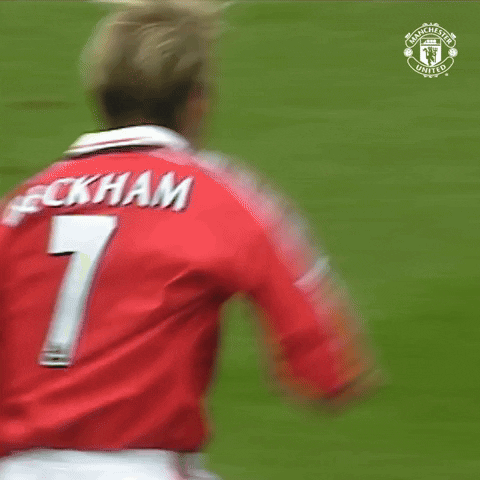 Happy David Beckham GIF by Manchester United