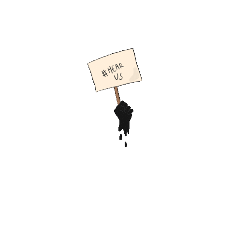 Media Protesting Sticker