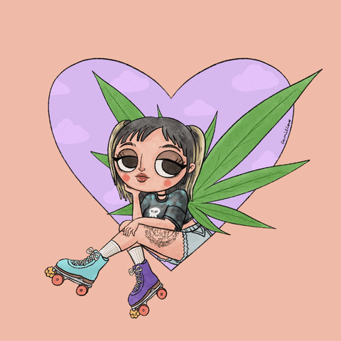 Weed Skate GIF by Skating Fairy Rolls