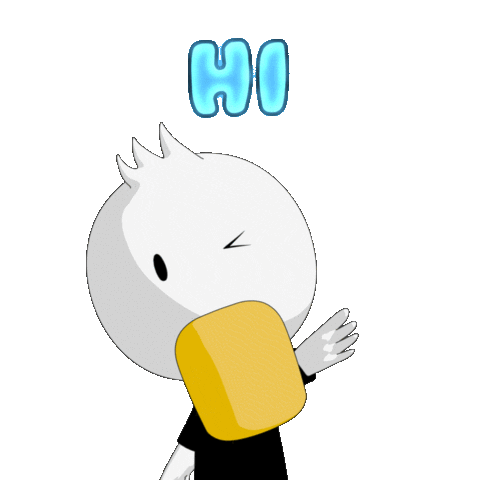 Duck Hello Sticker