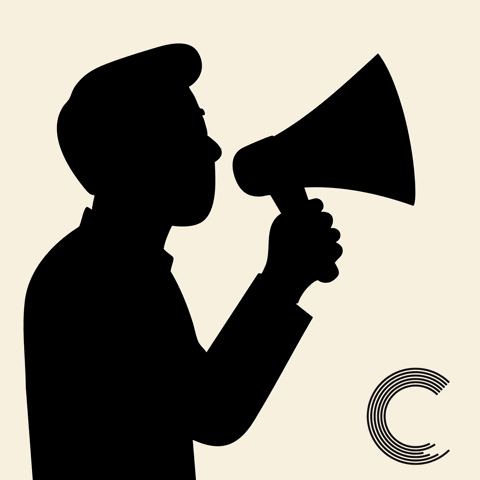 Conversation Megaphone GIF by CommonC