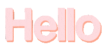 Typography Hello Sticker