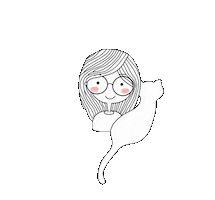 Cat Sticker by Purociclismo