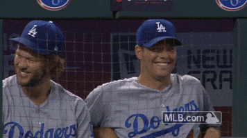 Los Angeles Dodgers Laughing GIF by MLB