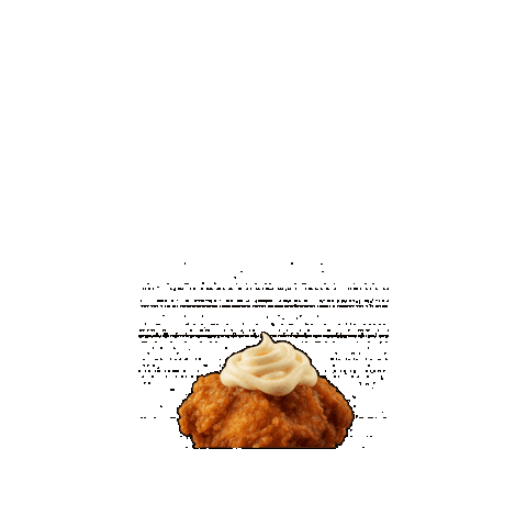 Dressing Fried Chicken Sticker by kewpieusa
