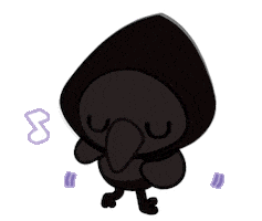 Crow Dancing Sticker by KENJILAND