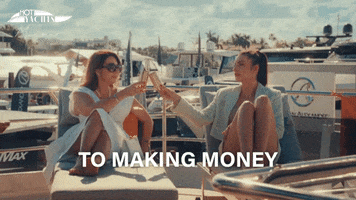 HotYachtsMiamiOfficial cheers champagne reality tv success GIF