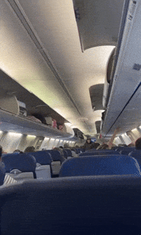 Woman Spotted Lying Inside Overhead Compartment
