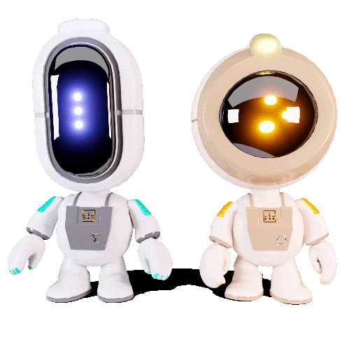 Robot Waiting Sticker by Splitbot