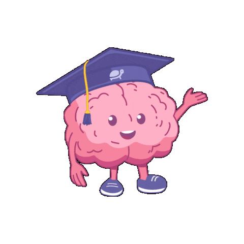 Higher Education Brain Sticker by thestampumd