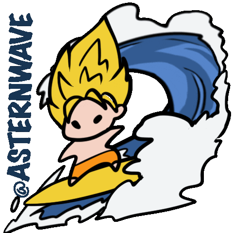 Surf Surfing Sticker by Astern Wave