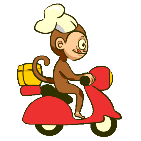 Monkey Moto Sticker