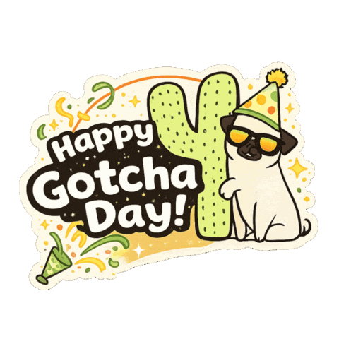 Pugparty Sticker by Arizona Pug Party and Rescue