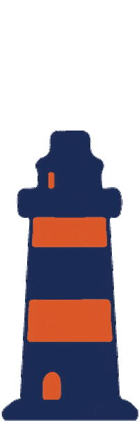 Lighthouse Sticker by Socialike