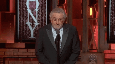 Robert De Niro Yes GIF by Tony Awards - Find & Share on GIPHY