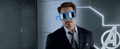 Iron Man Deal With It GIF by nounish ⌐◨-◨