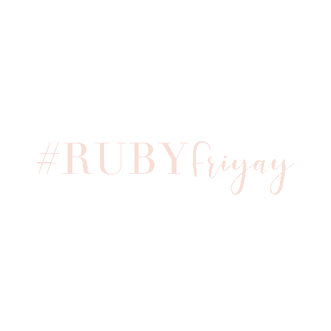 Rubytext Sticker by Ruby Friday