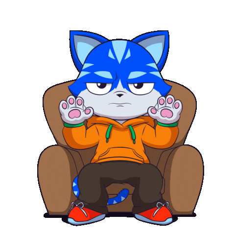 Cat Sitting Sticker by Toshithecat