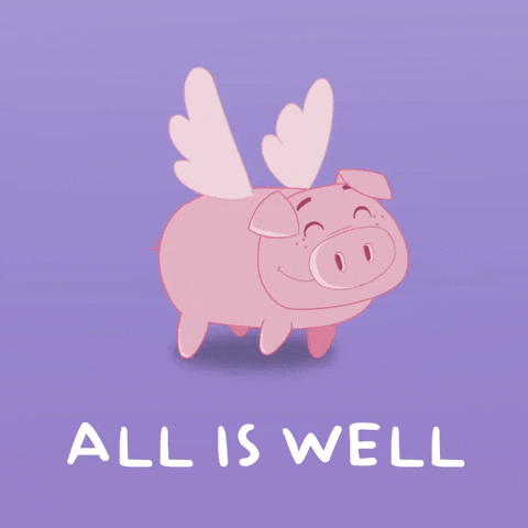 Believe Flying Pig GIF by PositivelyPigasus