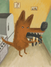 red wolf gif