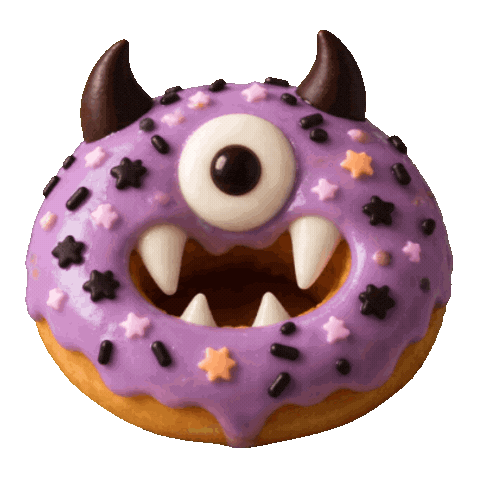 Ghost Donut Sticker by PRISM Live Studio