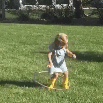 funny, fail, kid, hula hoop, at least you tried, hula hoop fail – GIF