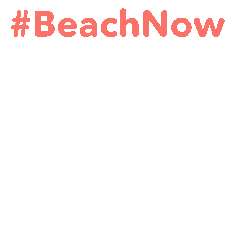 Beach Now Sticker