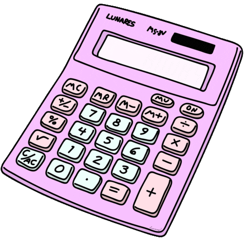 Math Calculator Sticker by Lunares