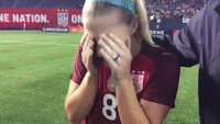 US Women's Soccer Player Breaks Down After Hearing Husband Is Heading for the Super Bowl