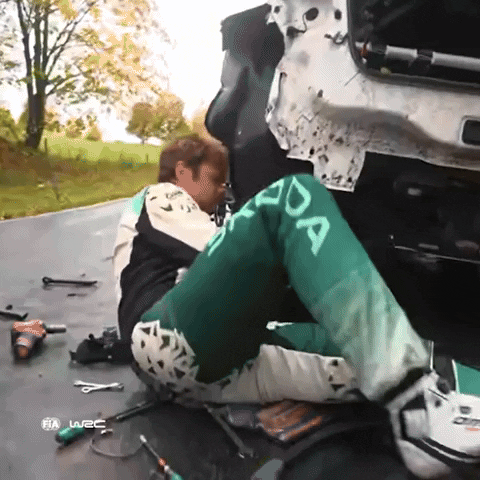 Driver Fix It GIF by FIA World Rally Championship
