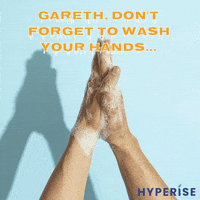 Wash Hands Gareth GIF by Hyperise - Personalization Toolkit for B2B Marketers