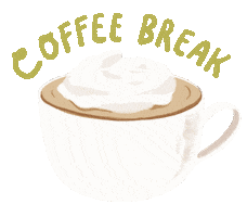 Coffee Break Sticker by Sasa Khalisa