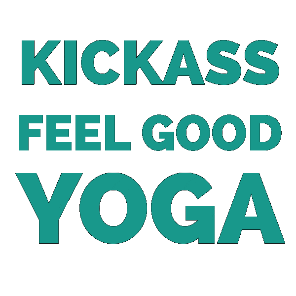 Ddy Kickass Feel Good Yoga Sticker by Dancing Dogs Yoga