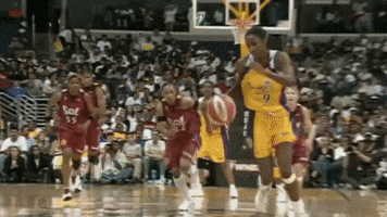 Los Angeles Sparks Dunk GIF by The Official Page of the Los Angeles Sparks
