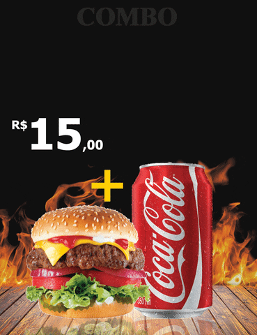 comida combo hamburguer coca burguer GIF