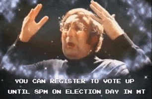 Election Day Mind Blown GIF by Forward Montana