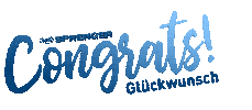 Congrats Glückwunsch Sticker by Herm. Sprenger