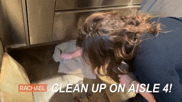 Stay Home Clean Up GIF by Rachael Ray Show